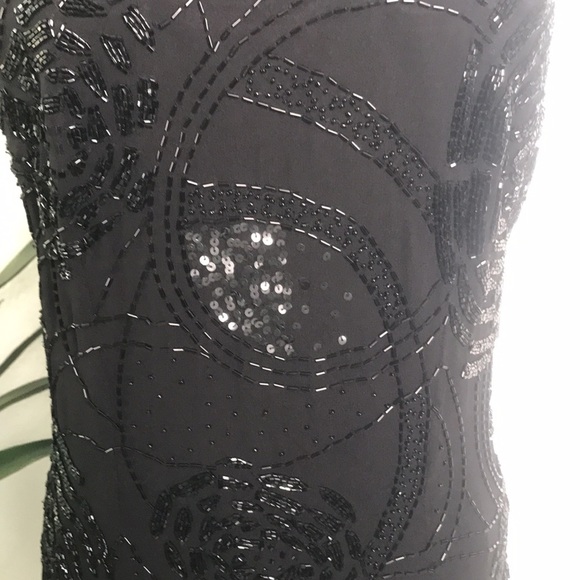 Aidan Mattox Sleeveless Beaded Cocktail Dress - Picture 3 of 8